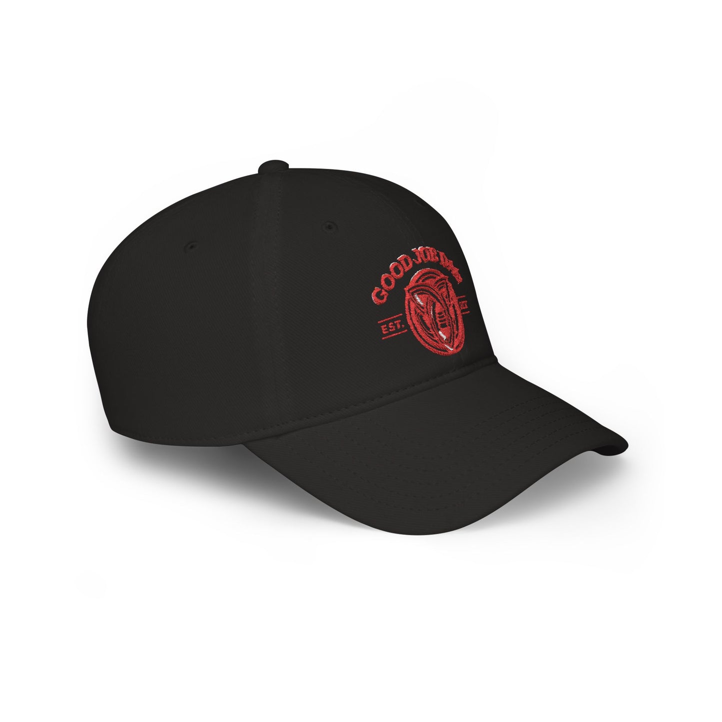Good Job Dad Embroidered Baseball Cap/Red