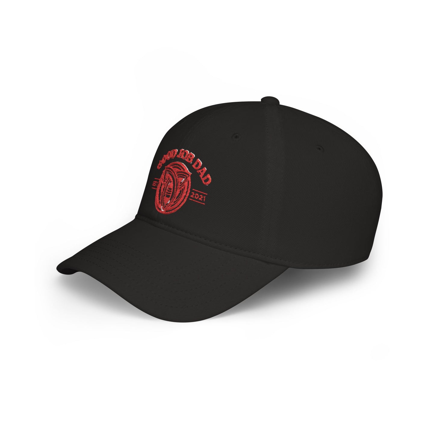 Good Job Dad Embroidered Baseball Cap/Red