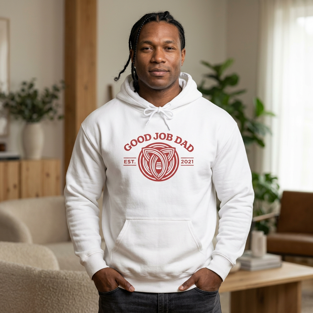 Good Job Dad Signature Hoodie — Retro Crest (Est. 2021)