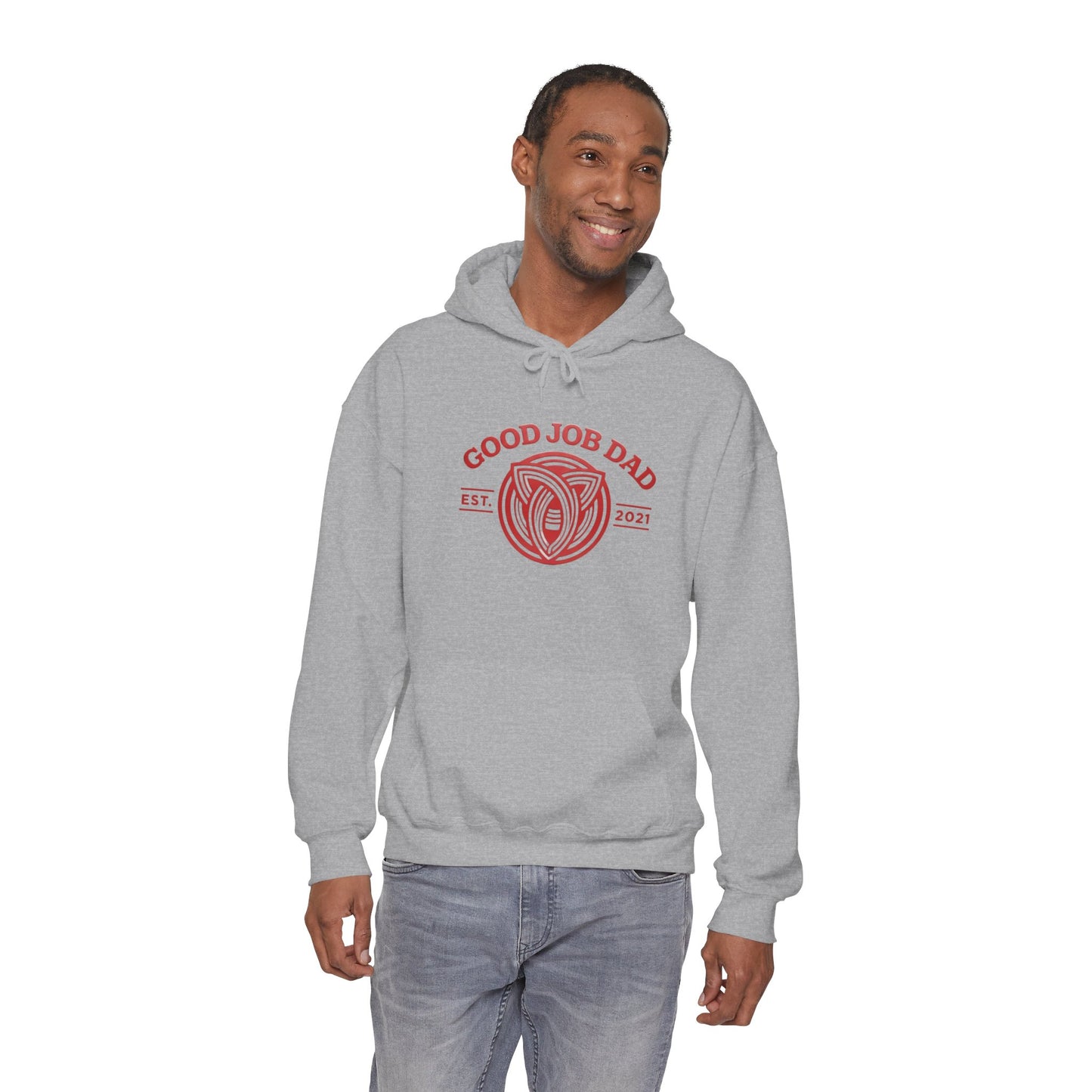 Good Job Dad Signature Hoodie — Retro Crest (Est. 2021)