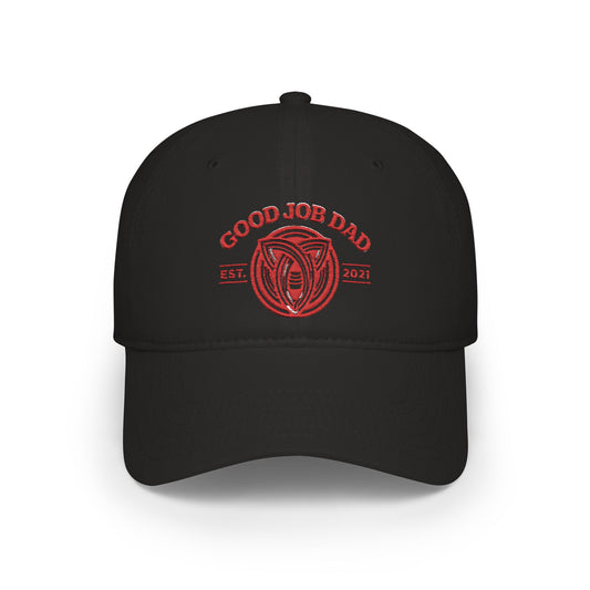 Good Job Dad Embroidered Baseball Cap/Red